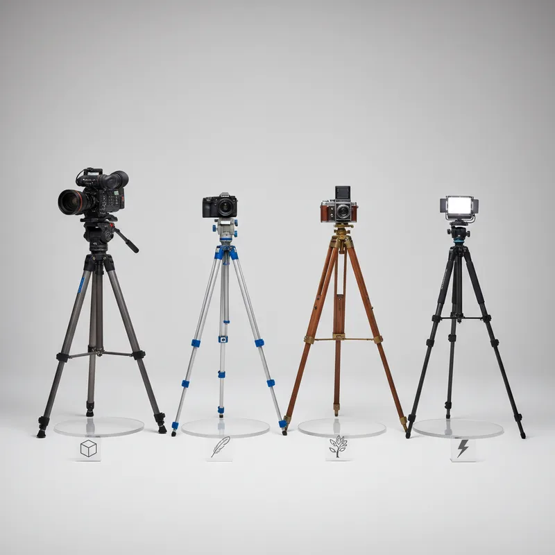 Trépieds et supports : quel matériau choisir pour quelle utilisation